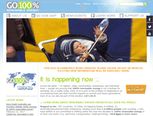 Tablet Screenshot of go100percent.org